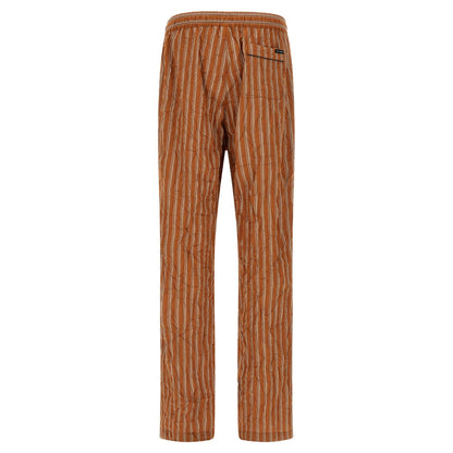 Dolce & Gabbana Brown Viscose Casual Pants