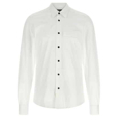 Kiton White Cotton Blouse