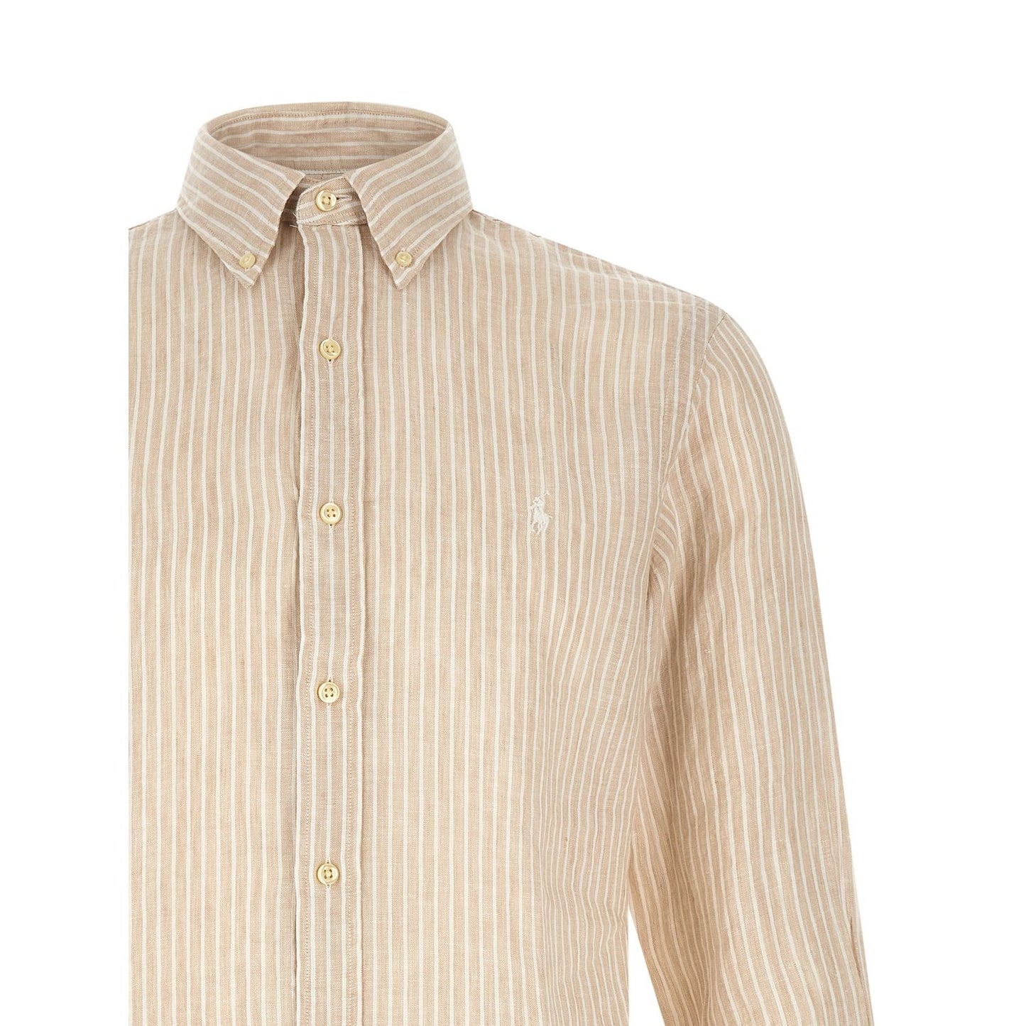 Polo Ralph Lauren Beige Linen Blouse