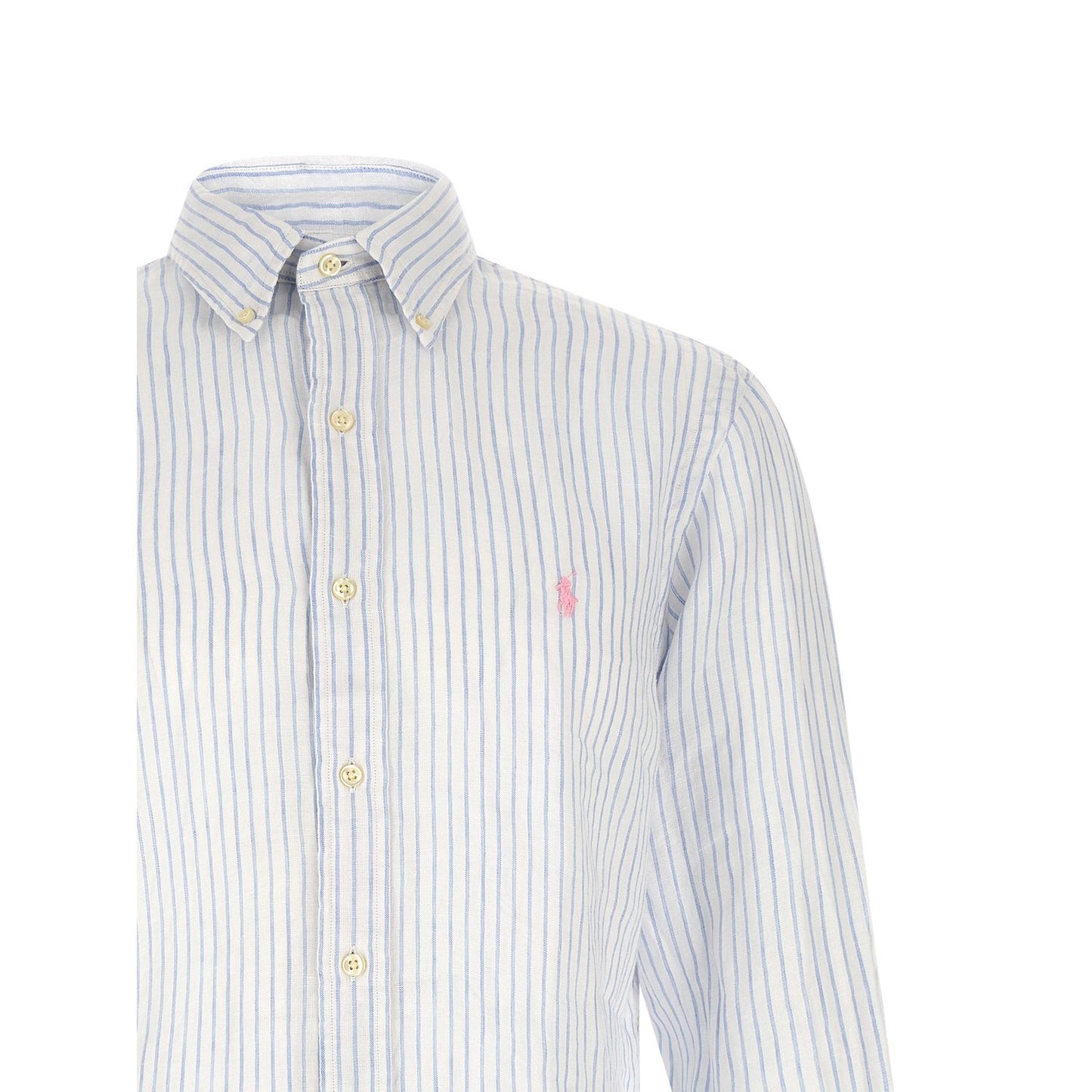 Polo Ralph Lauren Blue Linen Blouse