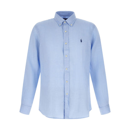 Polo Ralph Lauren Blue Linen Blouse