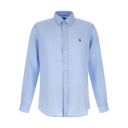 Polo Ralph Lauren Blue Linen Blouse