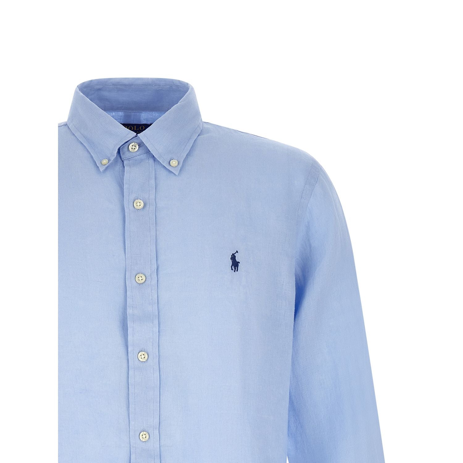 Polo Ralph Lauren Blue Linen Blouse