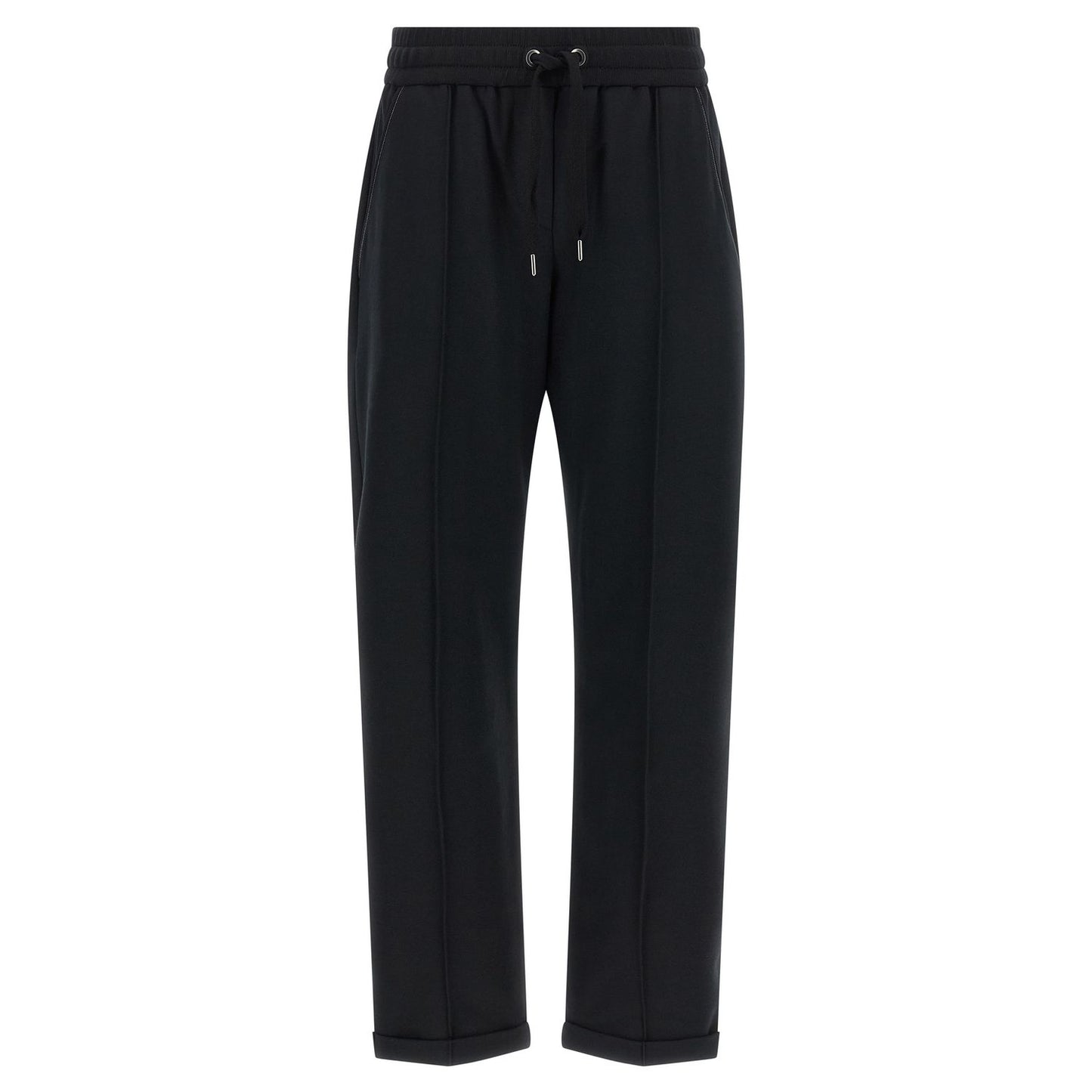 Brunello Cucinelli Black Cotton Joggers (Workout Pants)