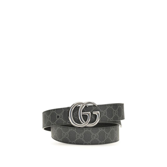 Gucci Black Calf Leather Bos Taurus Regular Belt