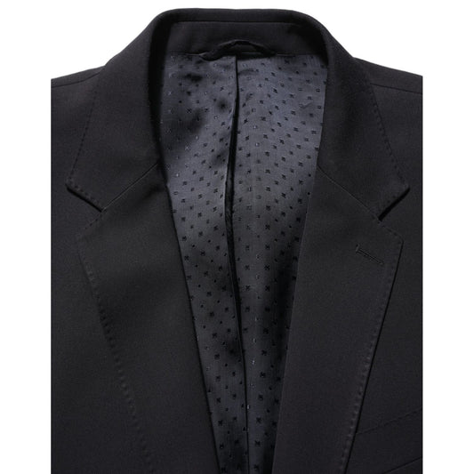 Dolce & Gabbana Dark Blue Wool Slim Fit Formal Men 2 Piece Suit