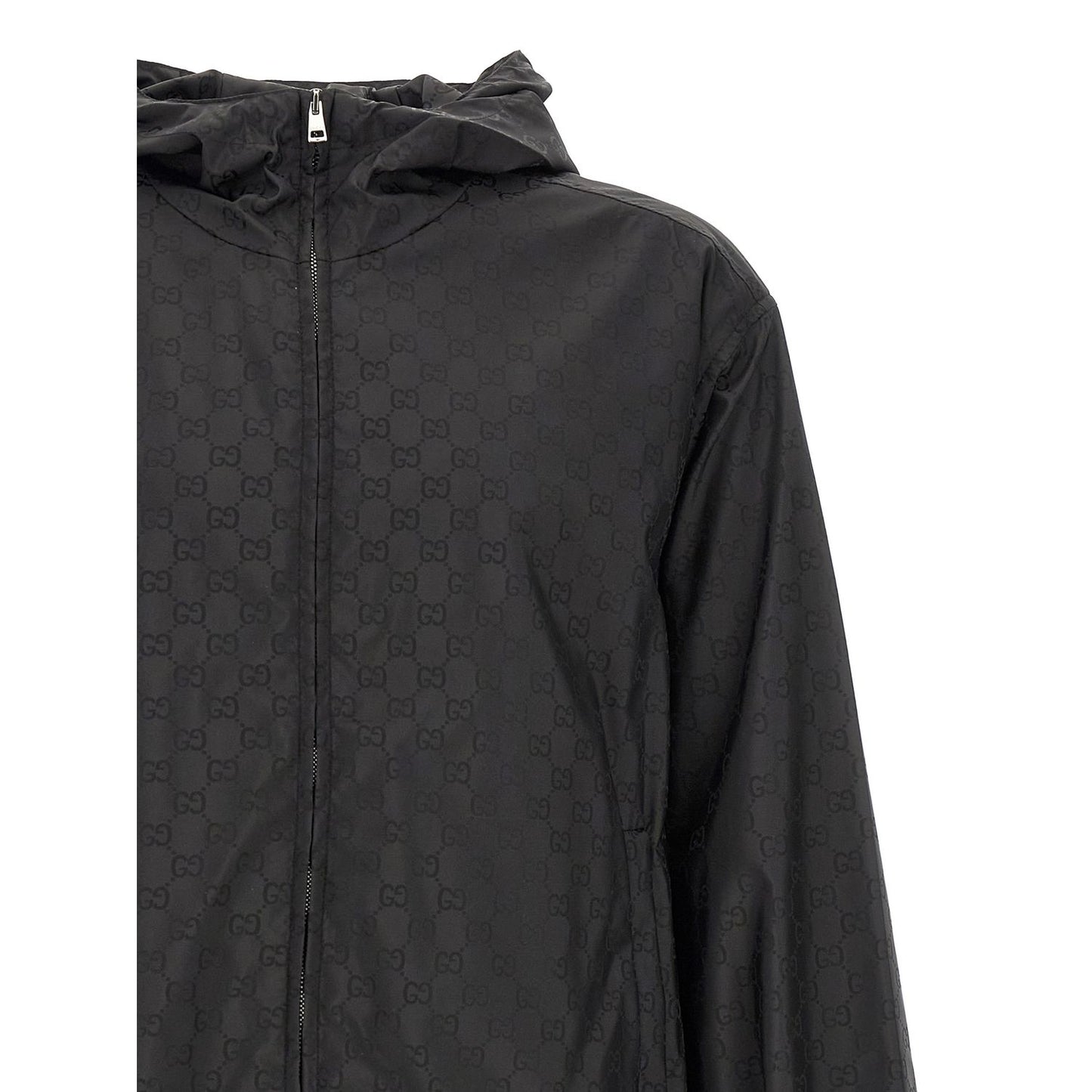 Gucci Black Polyamide Shell Jacket