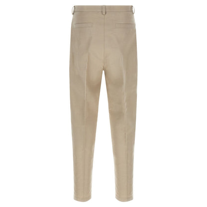 Brunello Cucinelli Brown Cotton Casual Pants