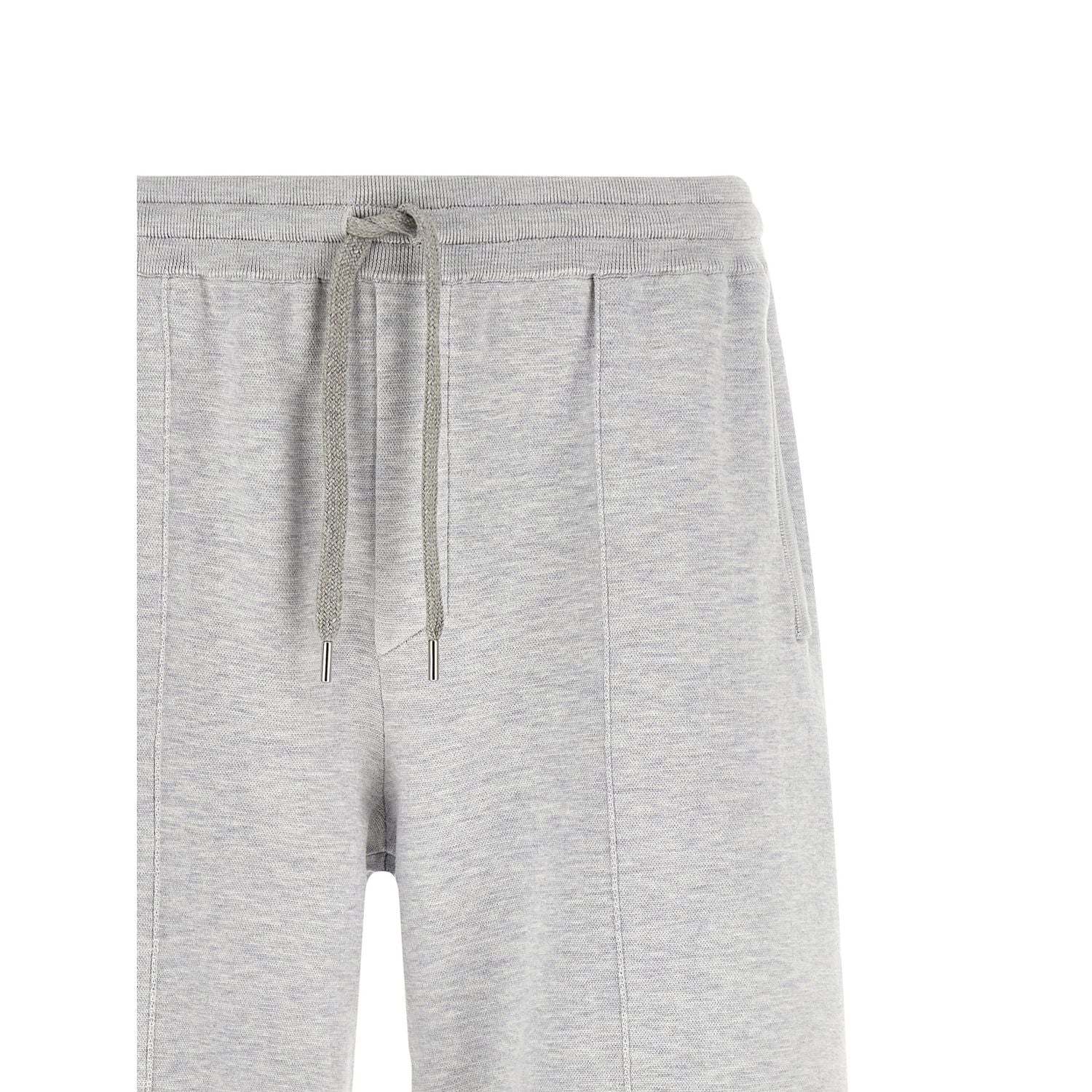 Brunello Cucinelli Gray Silk Bermuda Shorts