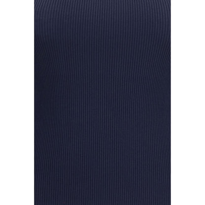 Max Mara Blue Viscose Sleeveles T-Shirt