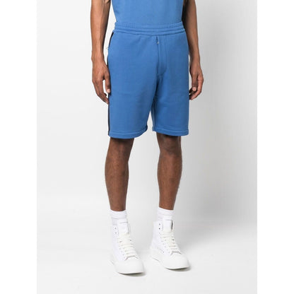 Alexander McQueen logo-tape jersey shorts