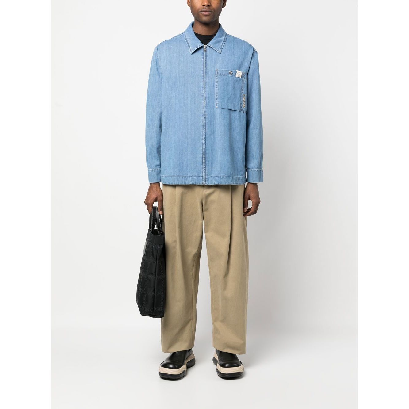 Lanvin Shirts Clear Blue