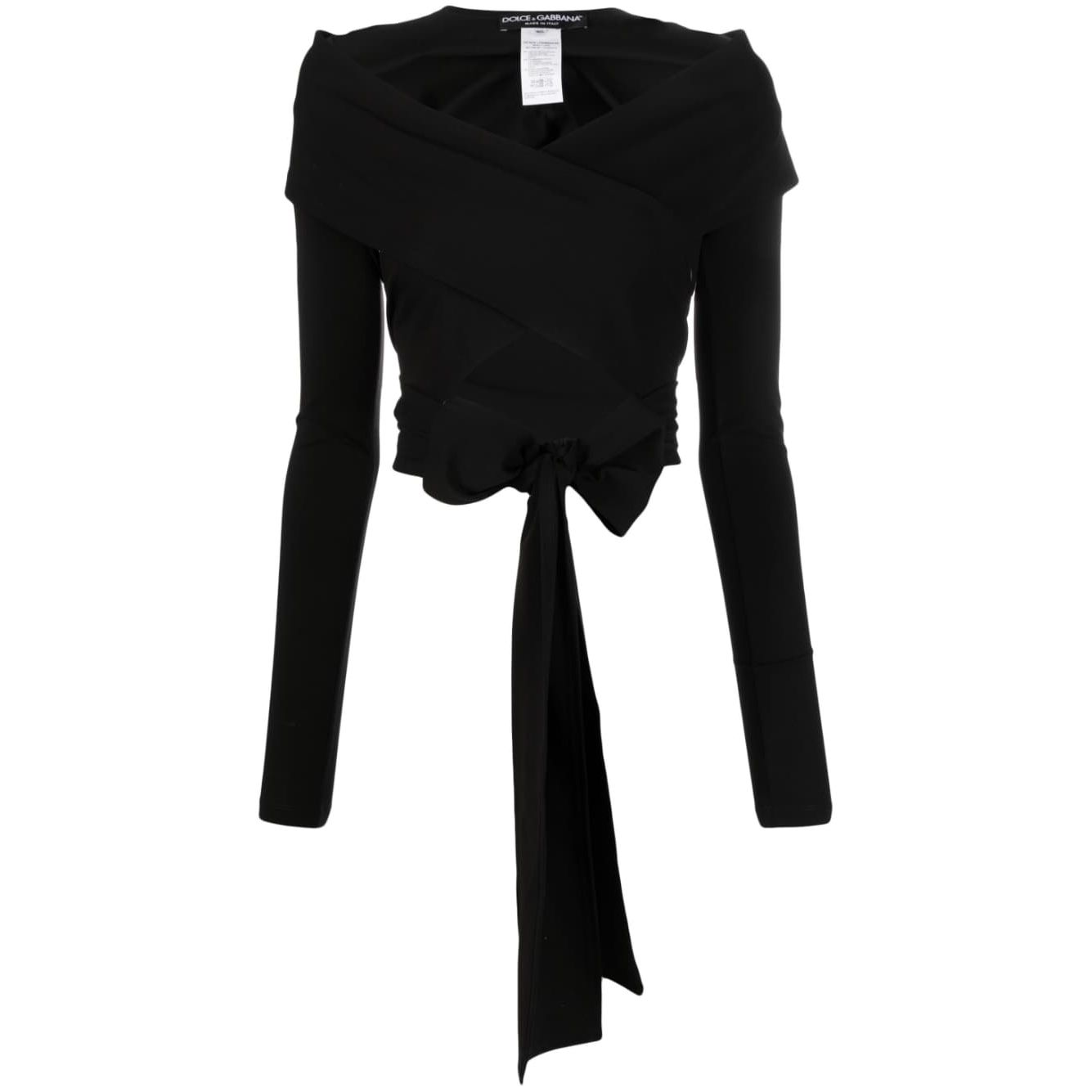 Dolce & Gabbana cut-out Wrap Top