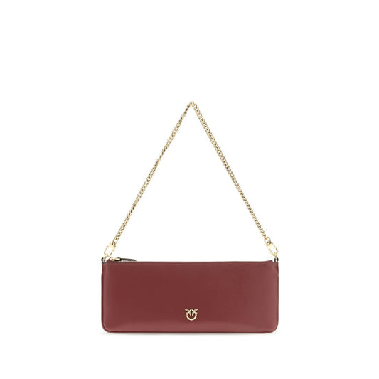 PINKO Bordeaux Calf Leather Bos Taurus Wallet