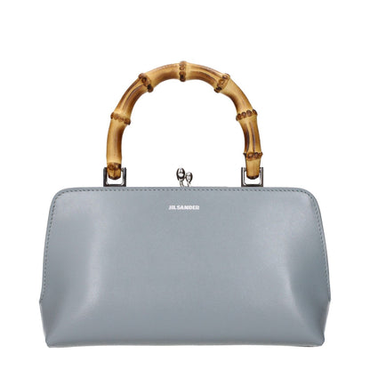 Jil Sander Gray Leather Handbag