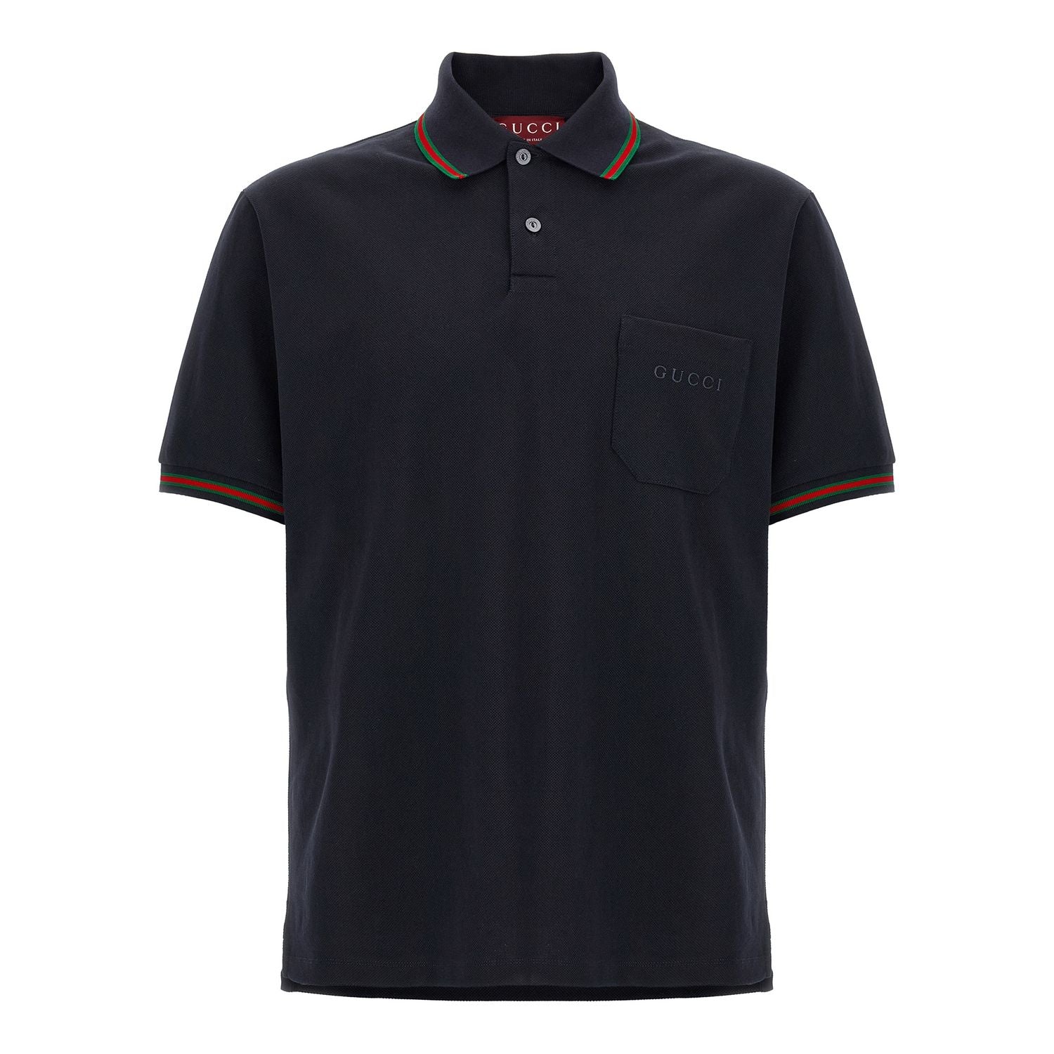 Gucci Blue Cotton Polo Shirt