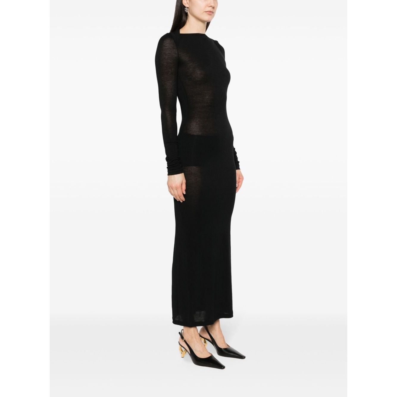 Saint Laurent Wool blend long pencil dress