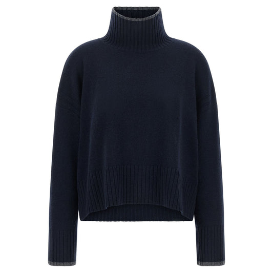 PINKO Blue Wool Cardigan