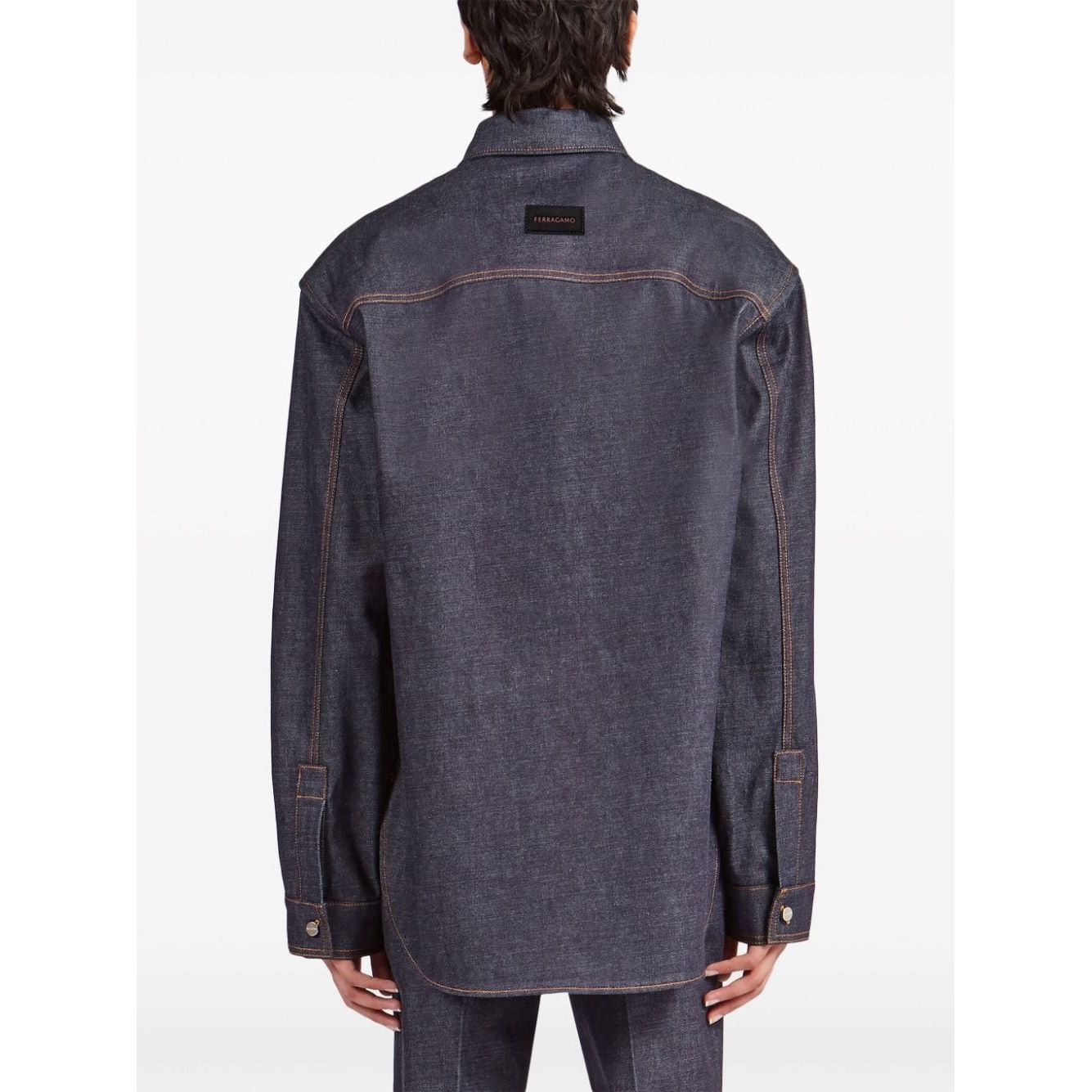 Ferragamo Shirts Blue