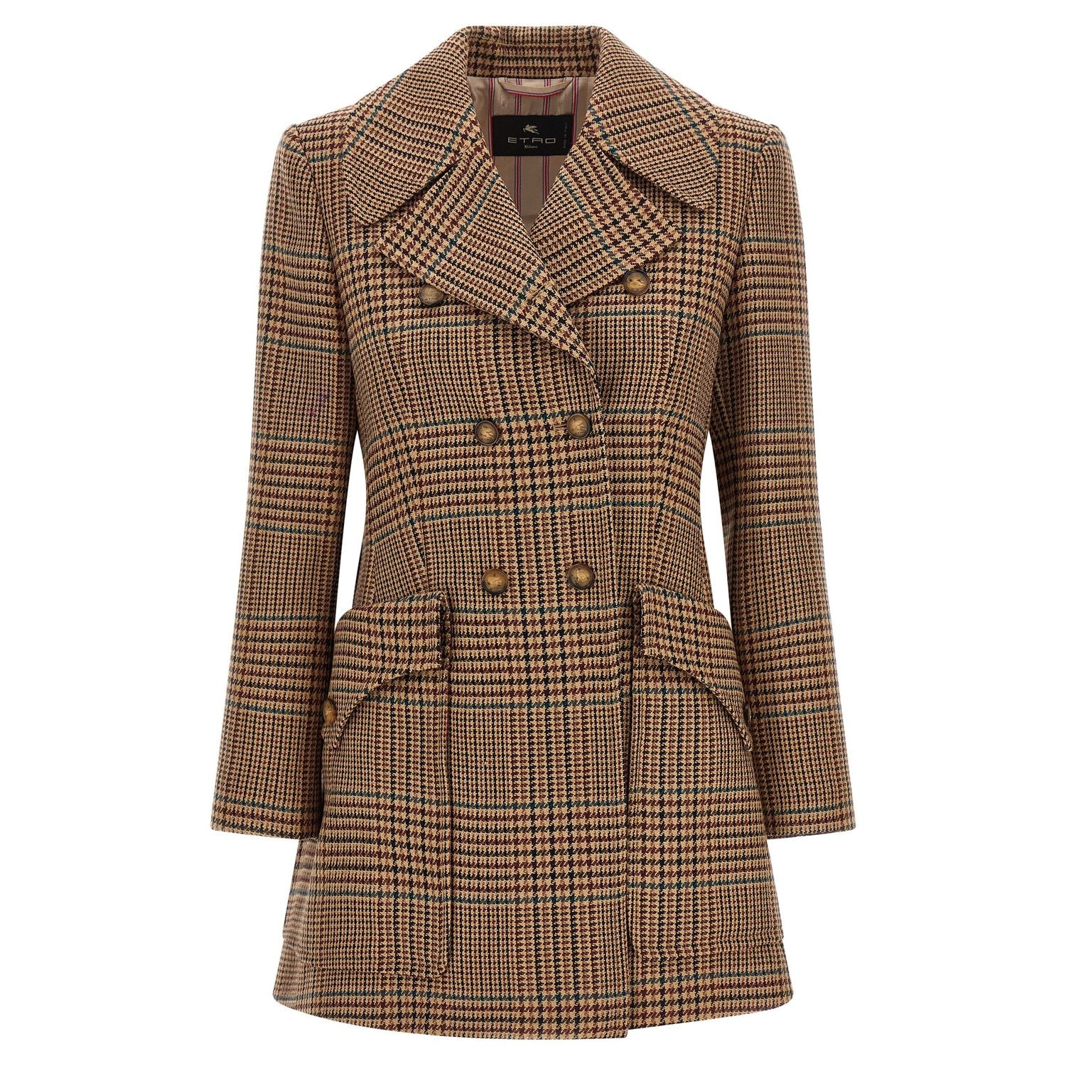 Etro Brown Wool Coat