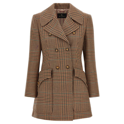 Etro Brown Wool Coat