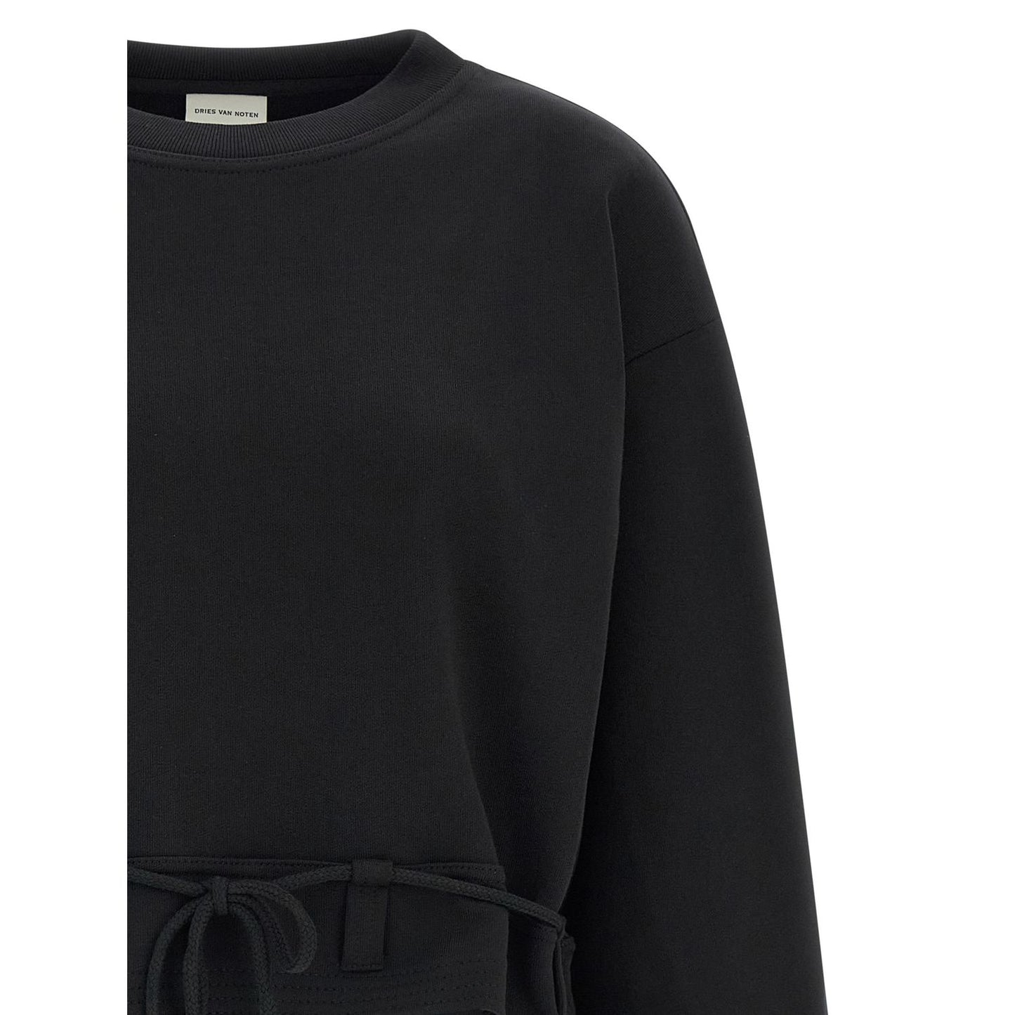 Dries Van Noten Black Cotton Sweatshirt