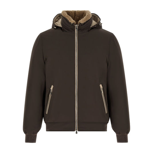 Brunello Cucinelli Brown Polyamide Full-Length Jacket