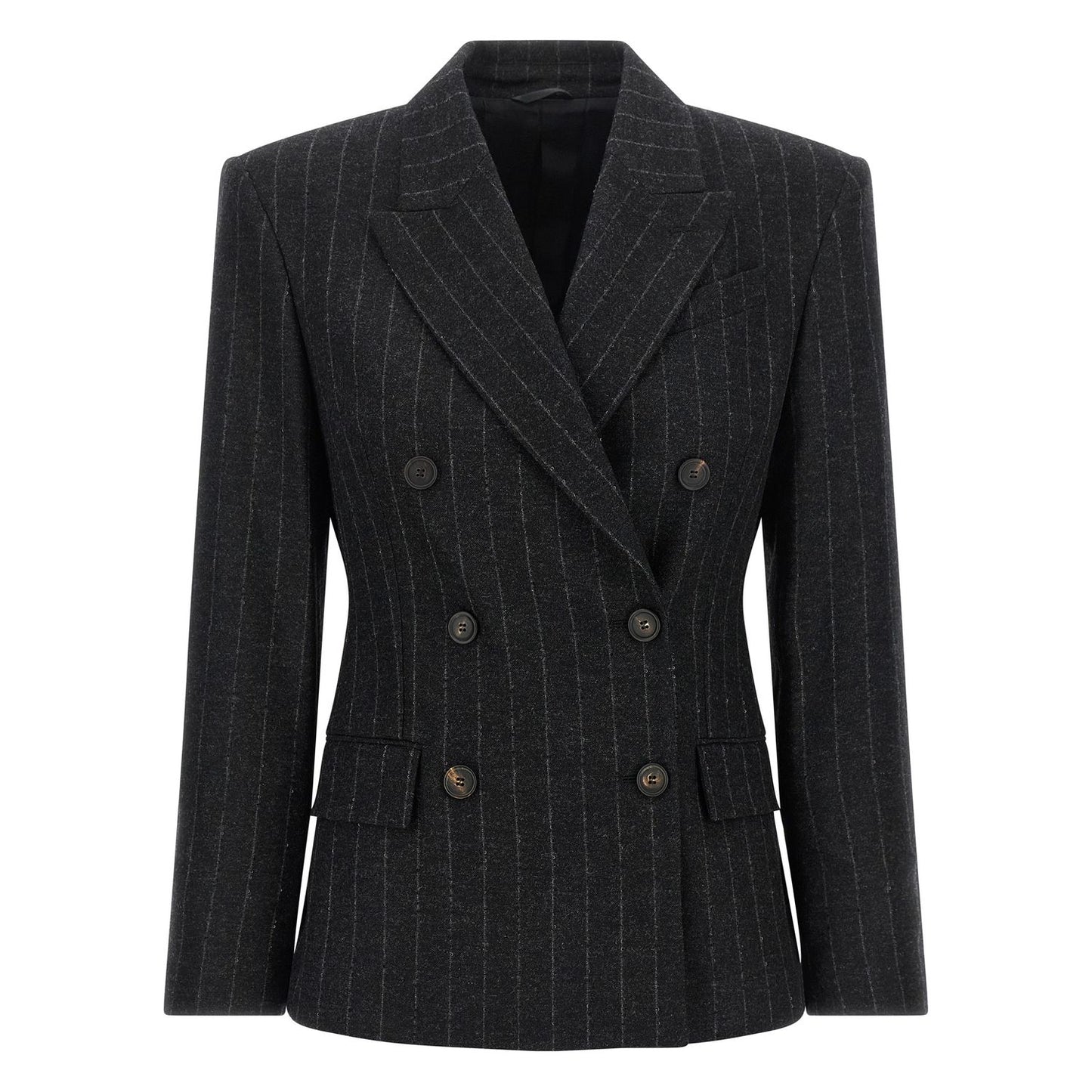 Brunello Cucinelli Gray Virgin Wool Blazer