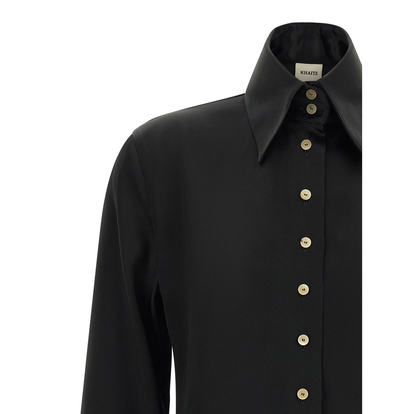 Khaite Black Acetate Blouse