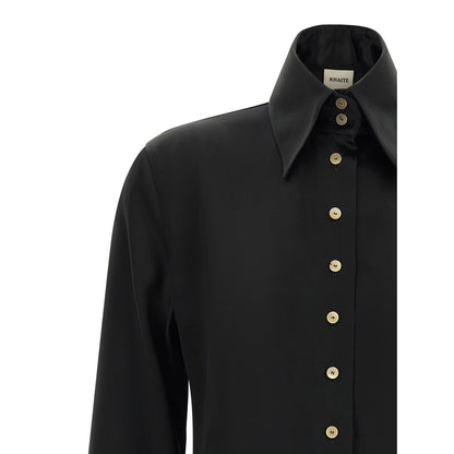Khaite Black Acetate Blouse