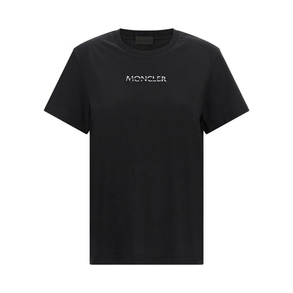 Moncler Black Cotton T-Shirt