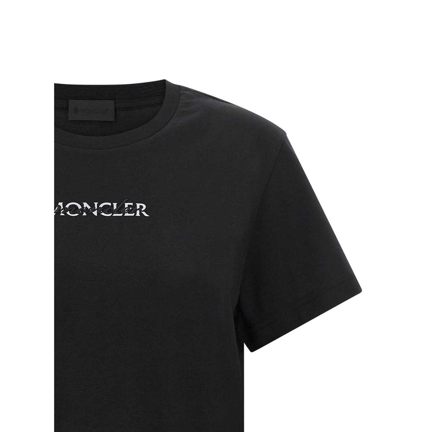 Moncler Black Cotton T-Shirt
