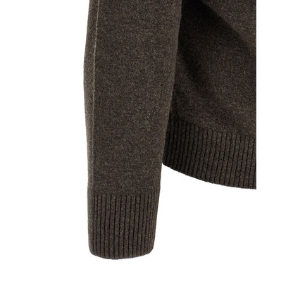Stone Island Brown Virgin Wool Polo Shirt