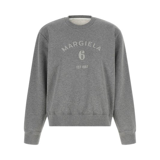 MM6 Maison Margiela Gray Cotton Sweatshirt