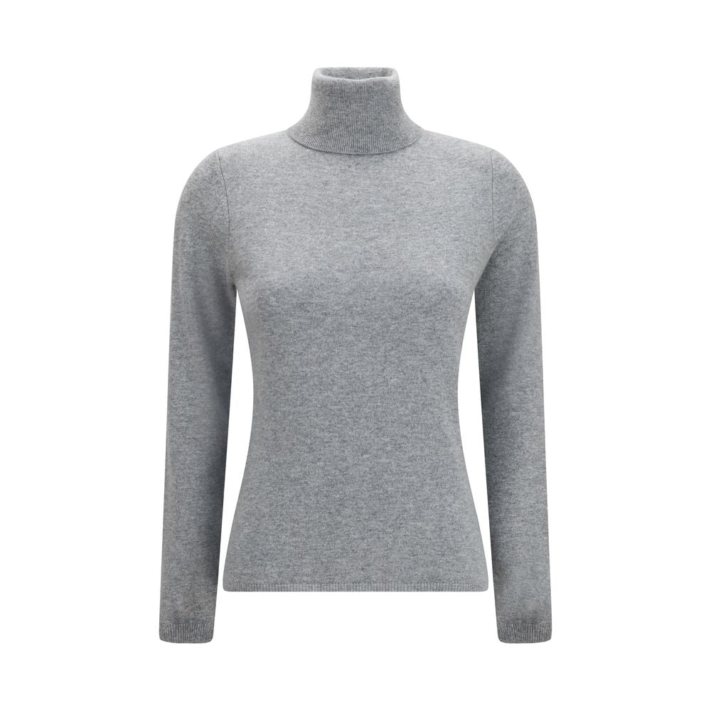Allude Gray Cashmere Turtleneck