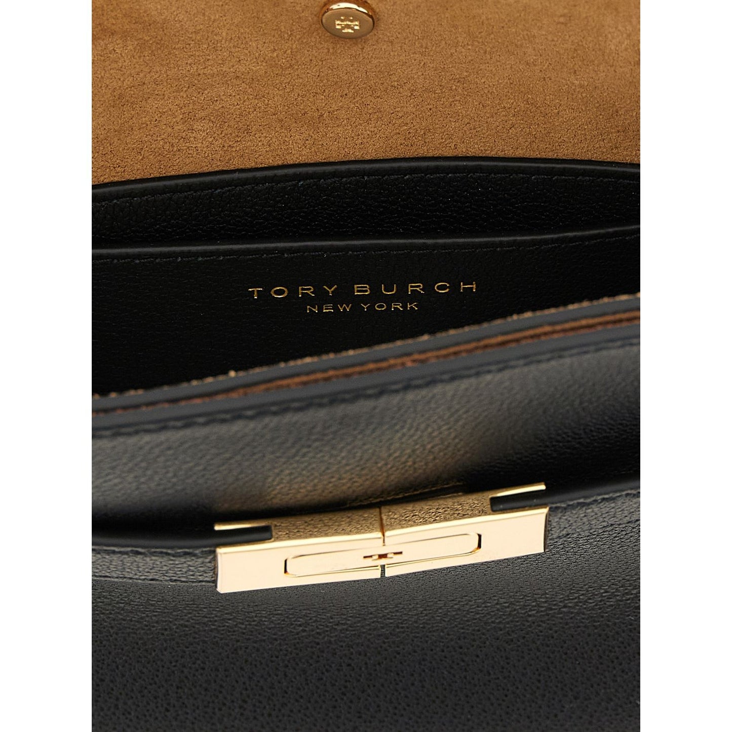 Tory Burch Black Lambskin Crossbody Bag