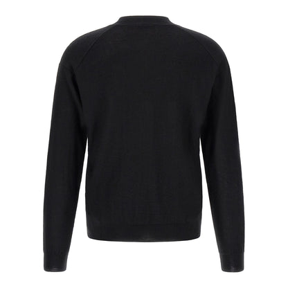 Lemaire Black Wool Cardigan