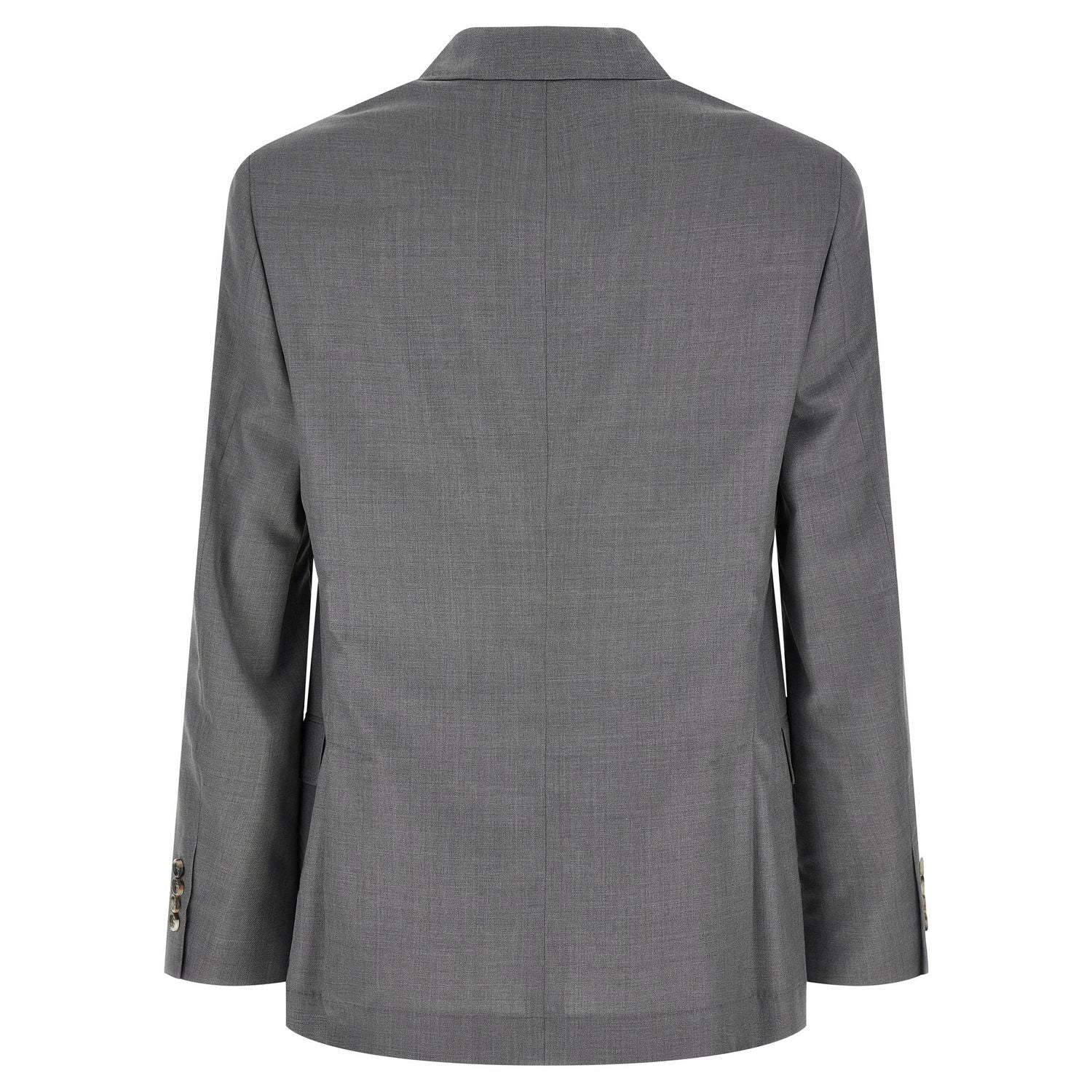 Brunello Cucinelli Gray Virgin Wool Blazer