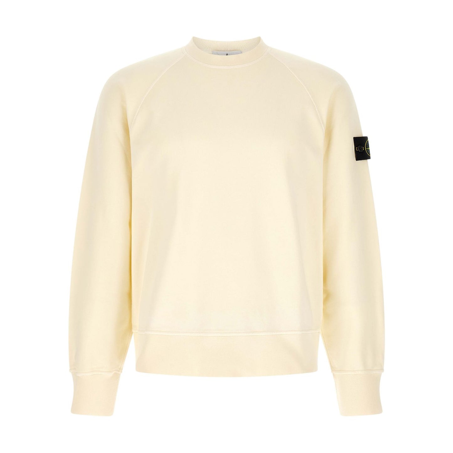 Stone Island White Cotton Sweatshirt