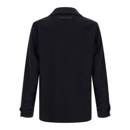 ZEGNA Blue Wool Blouse