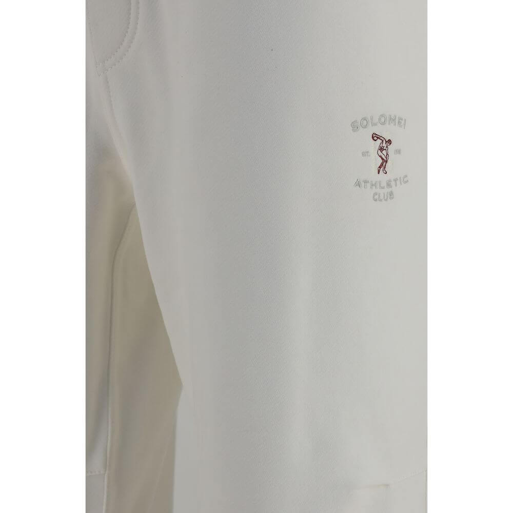 Brunello Cucinelli White Cotton Casual Pants