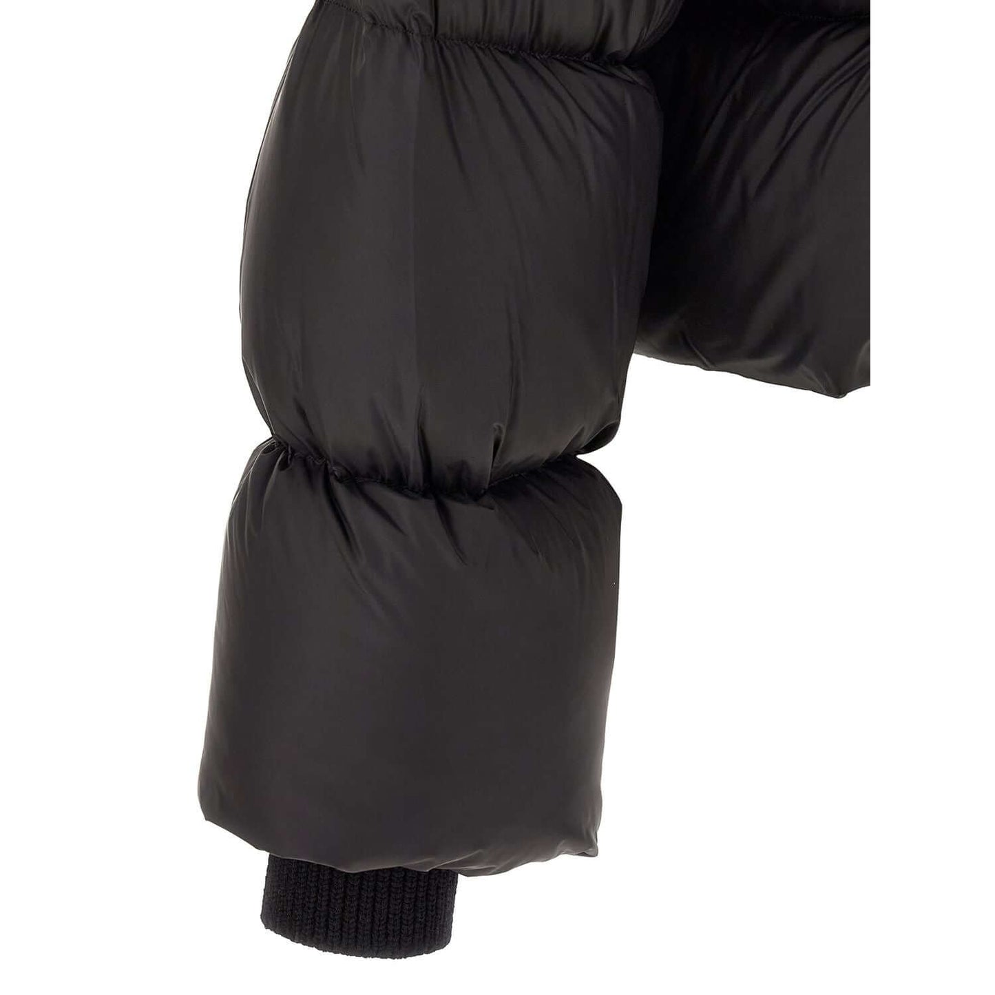 Rick Owens Black Nylon Full-Length Jacket
