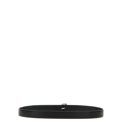 Saint Laurent Black Leather Regular Belt
