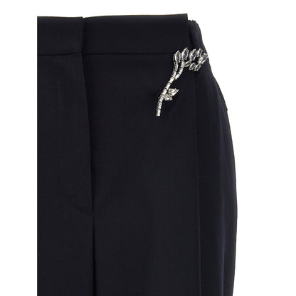 Prada Blue Wool Casual Pants