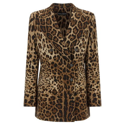 Dolce & Gabbana Brown Wool Blazer