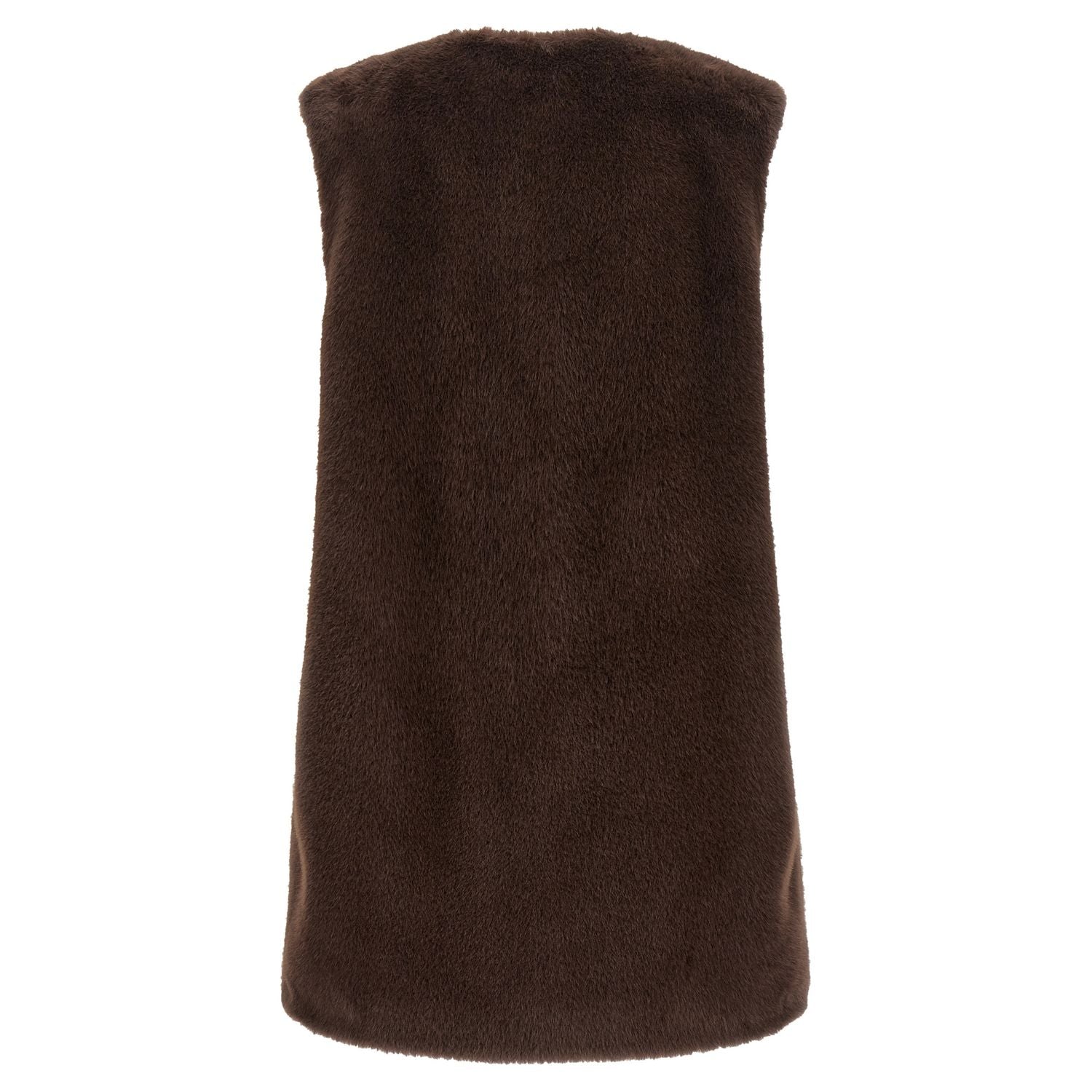 Herno Brown Polyester Sleeveless Jacket