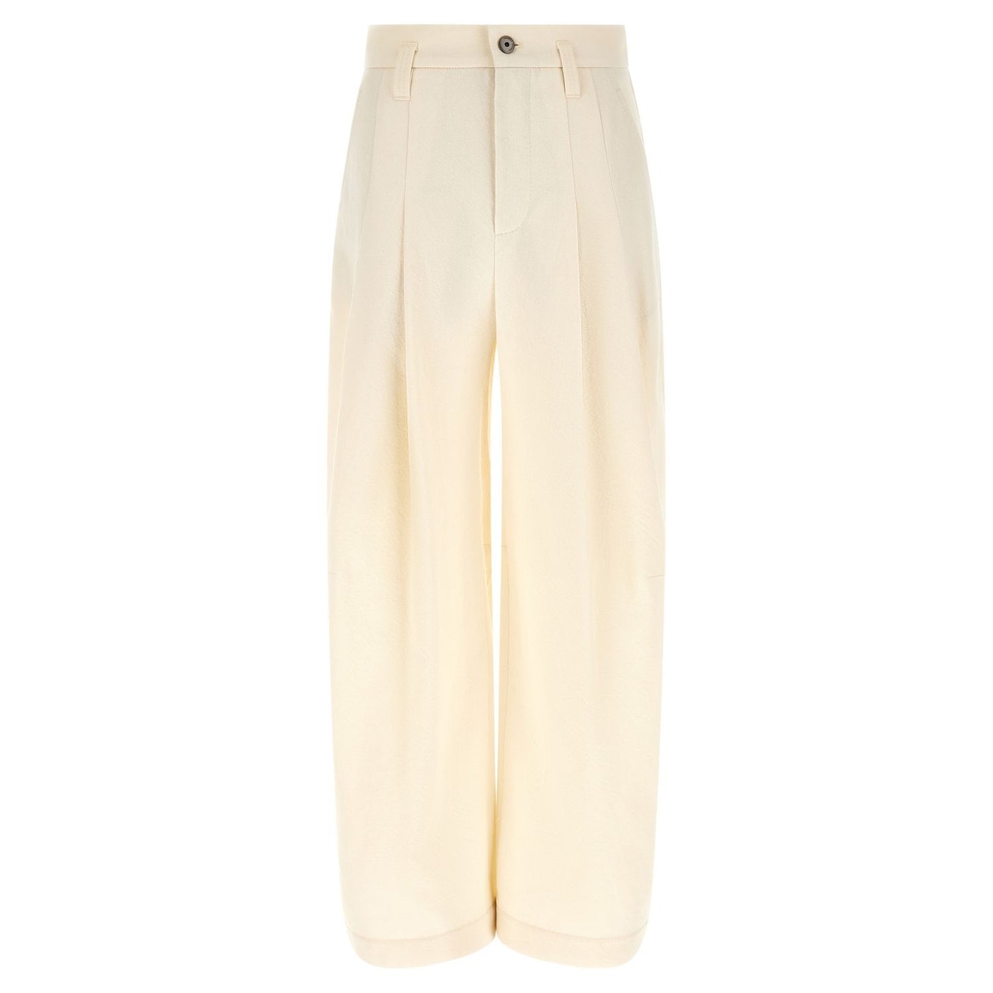 Brunello Cucinelli White Cotton Casual Pants