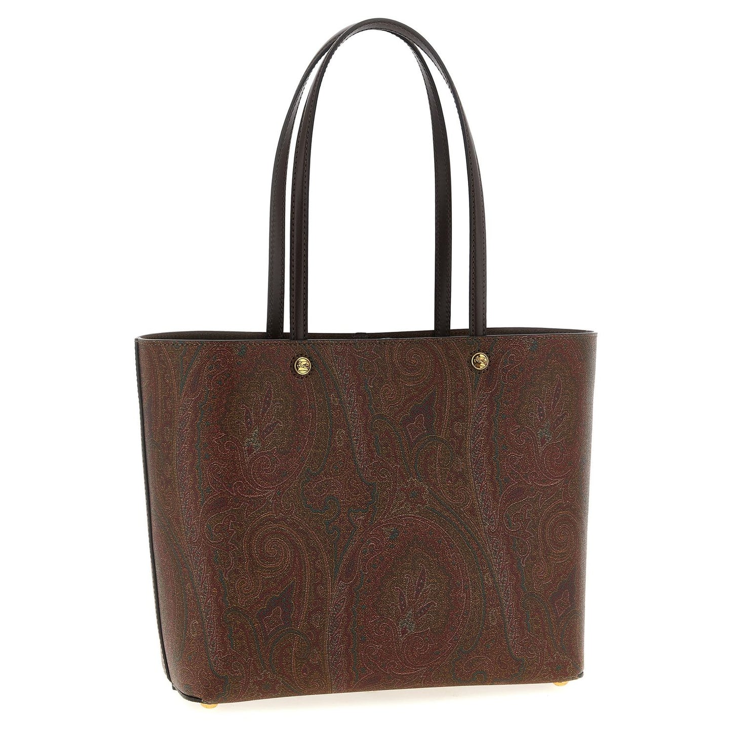 Etro Brown Cotton Tote Bag