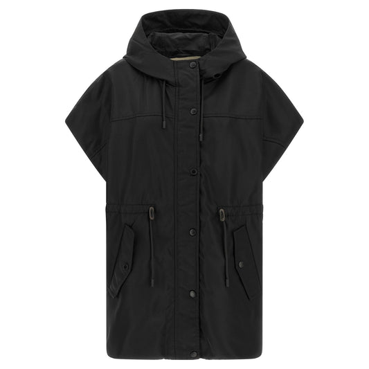 Max Mara Black Polyamide Sleeveless Jacket