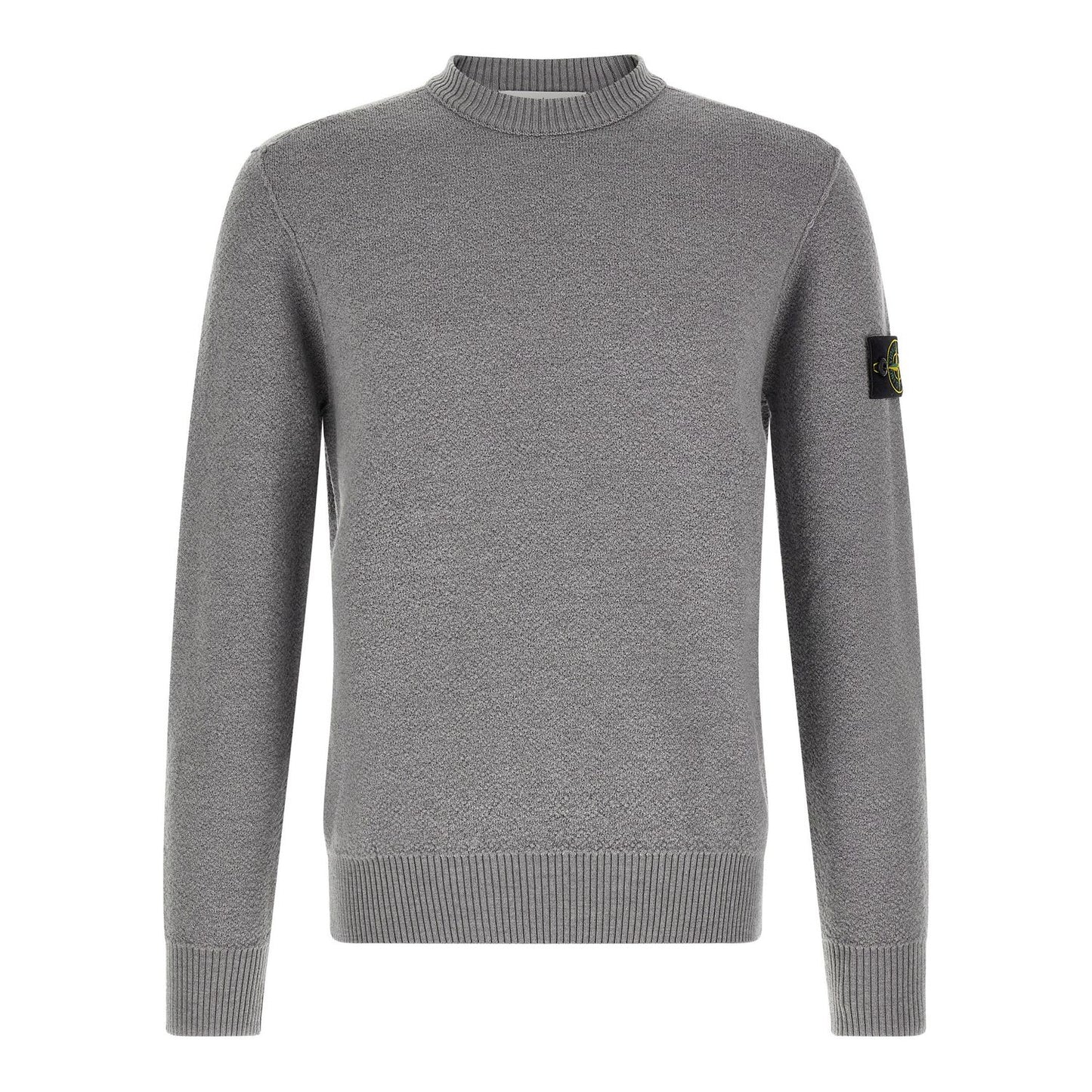 Stone Island Gray Virgin Wool Cardigan
